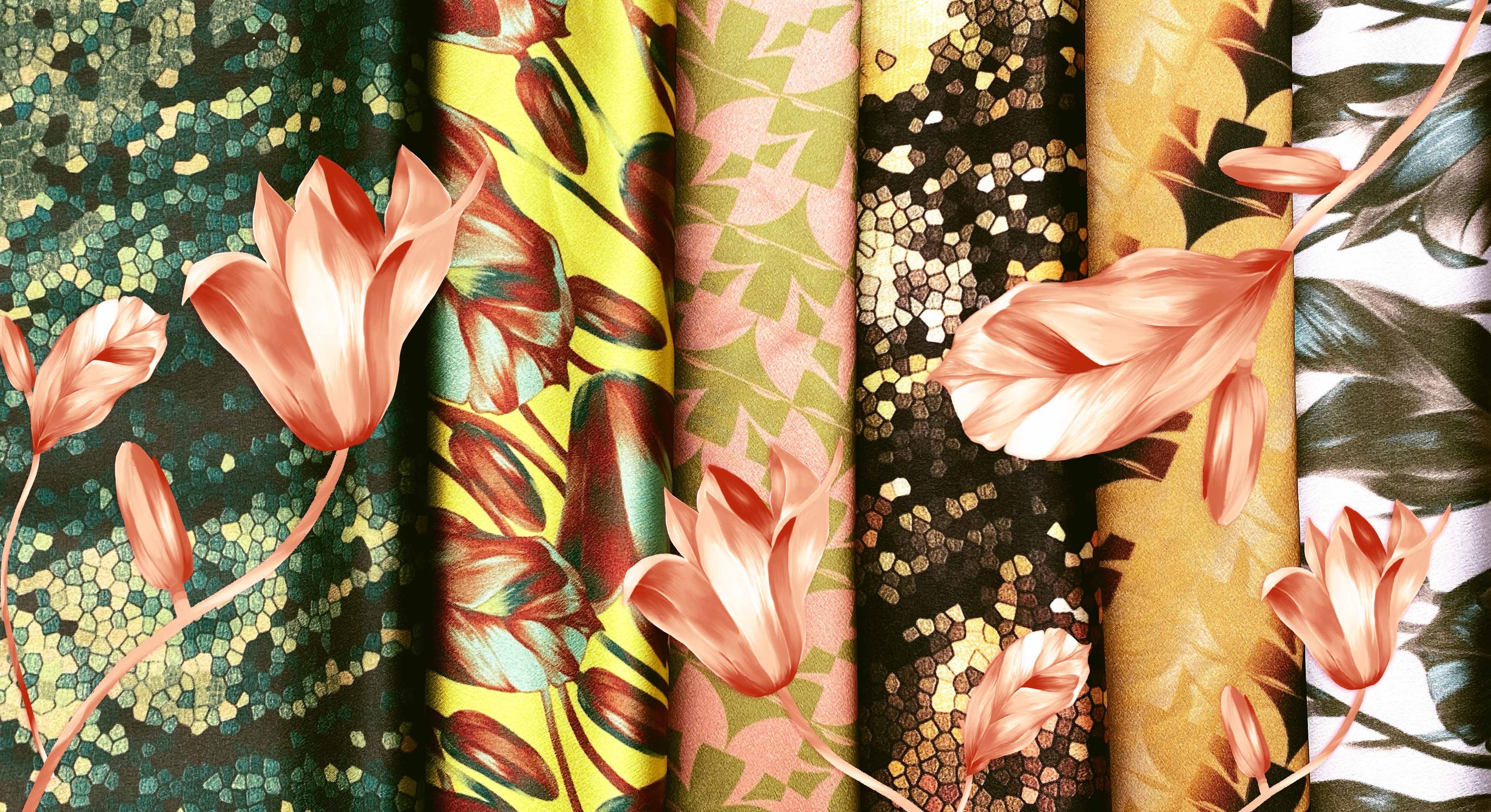 Curated textile prints and surface patterns from JH Textiles shop — fashion and interior print designs